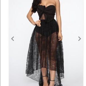 Fashion Nova make a move lace midi dress